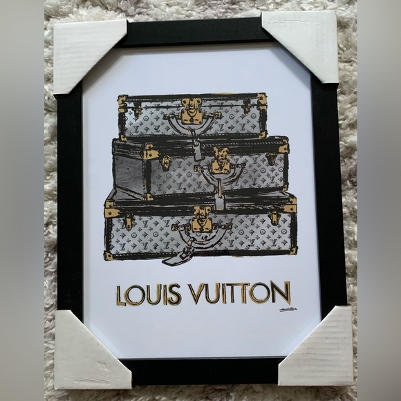 Louis Vuitton Other - Louis Vuitton Trunks Glass Framed Print Wall Decor